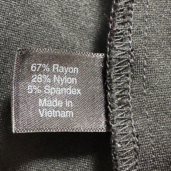 Lane Bryant Black Cascade Front Ponte Overpiece Cardigan SZ 18/20 Professional - Picture 4 of 6